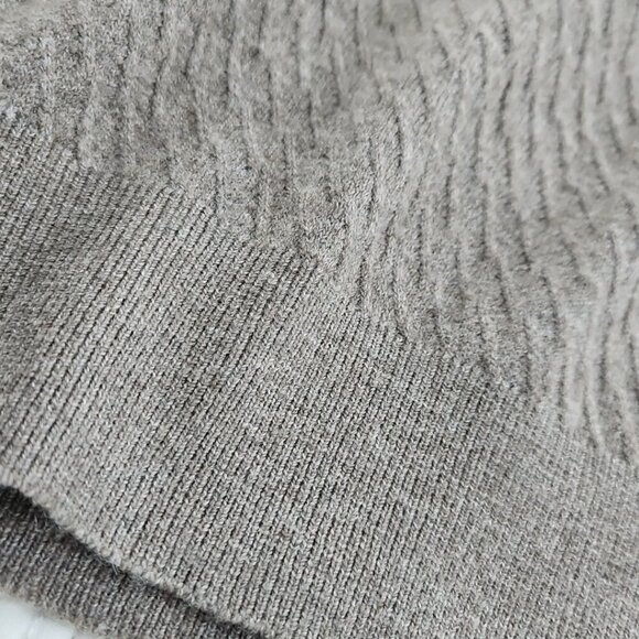 Tahari Textured Henley Sweater Men's Large Taupe NWT Wool Blend Long Sleeve NEW - Picture 3 of 16
